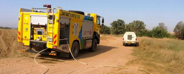 כבאית טטרה של קקל, מהמתקדמות בעולם, עוזרת בהצלחה רבה לכיבוי השריפות. צילום: באדיבות קקל